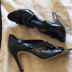 Black Franco Sarto Heels, great condition! 9.5